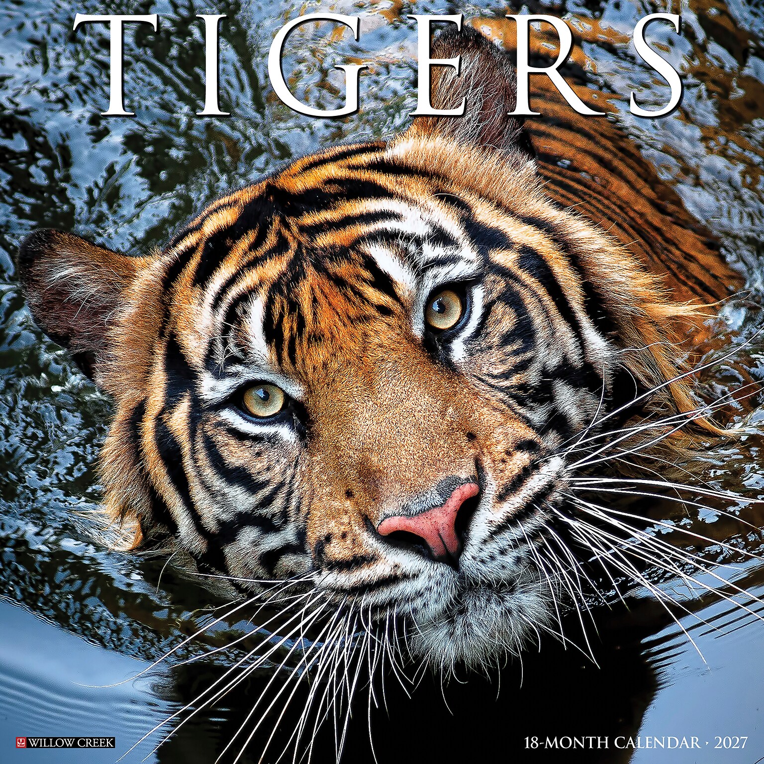 2027 Willow Creek Tigers 12 x 12 Monthly Wall Calendar, Assorted Colors (62616)