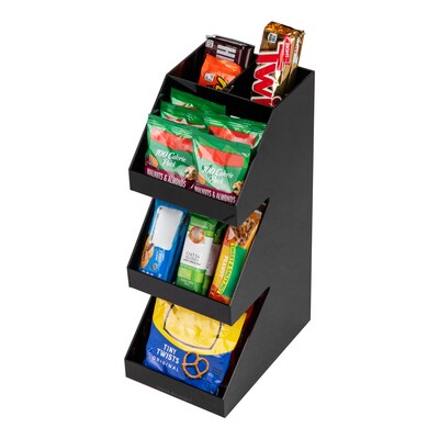 Mind Reader 5-Compartment Coffee, Tea, Utensil and Condiment Countertop Organizer, Black (3TCORG-BLK)