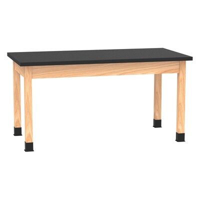Diversified Woodcrafts PerpetuLab School Classroom Rectangular Science Lab Table, 60" x 30", Oak (C7142BK30N)