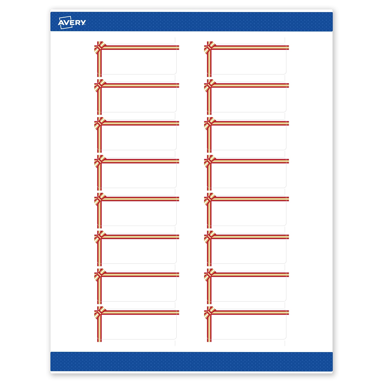 Avery Rectangle Multipurpose Labels, 1 x 2-5/8, White, 160/Pack (19479370586)