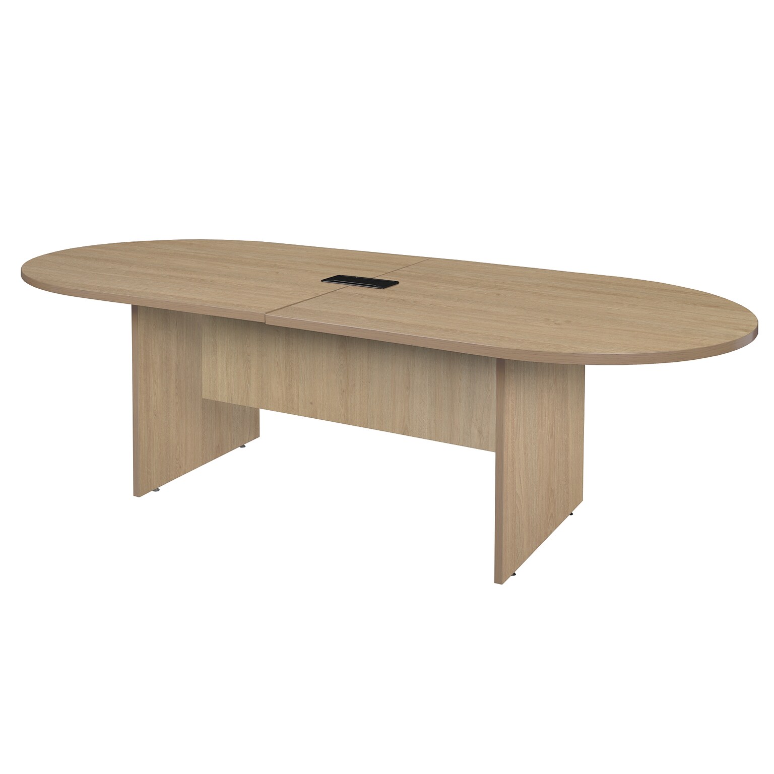 Regency Legacy 95W Racetrack Shaped Laminate Conference Table w/ Charging Port, Noble Oak (LCTRT9543NO)