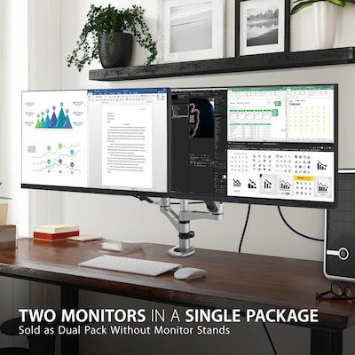 ViewSonic Dual Pack Head-Only 24" 60 Hz LED Monitor, Black (VG2455_56A_H2)