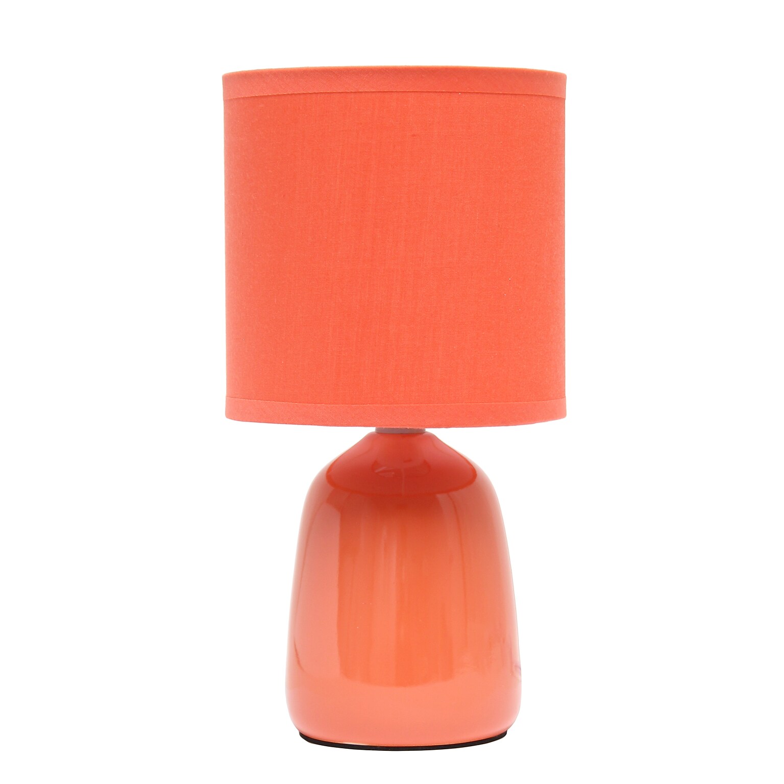Simple Designs Table Lamp, Orange (LT1134-ORG)