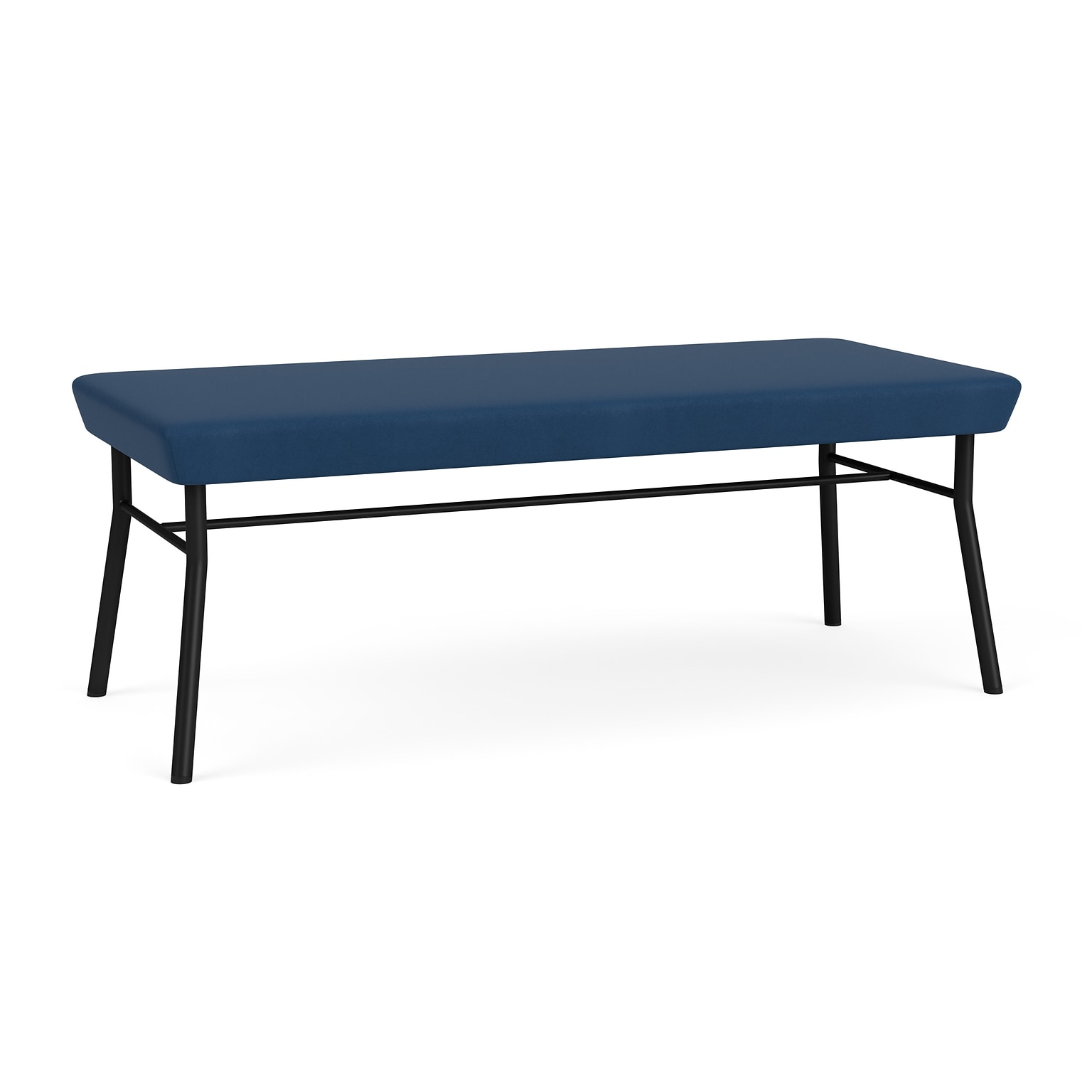 Lesro Chat Vinyl 2-Seat Bench, Patriot Plus Blue Ridge/Black (CX2001.SBK-01PPBR)