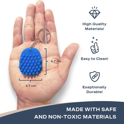 Hedgehog Technology LLC Fidget Keychain, Blue (HHG758524BLKEY)