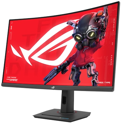Asus Strix 32" Curved 180 Hz LCD Gaming Monitor, Black (XG32WCS)