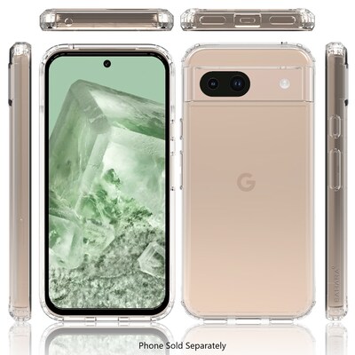 SaharaCase Inspire Series Phone Case for Google Pixel 8a, Shock Absorbing, Clear (CP00569)