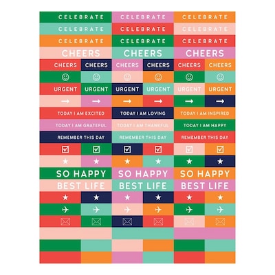 TF Publishing Luxe 8.5" x 9" Daily & Monthly Planner, Paperboard Cover, Multicolored (99-9902)