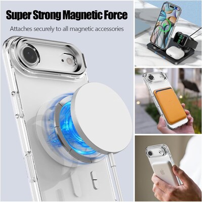 SaharaCase Venture Series MagSafe Compatible Phone Case for iPhone 17 Air, Shock Absorbing, Clear (CP00951)