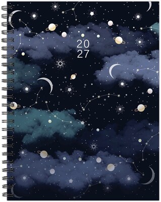 2027 Willow Creek Celestial Dreams 6.5 x 8.5 Calendar Year Weekly & Monthly Standard Planner, Assorted Colors (66805)