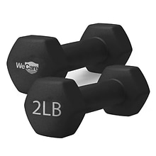 WeCare Fitness Neoprene Coated 2 Lbs Dumbbells for Non-Slip Grip 2/Set, (WDN100001)
