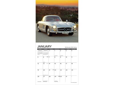 2025 Willow Creek Classic Cars 7" x 7" Monthly Wall Calendar (45701)