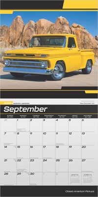 2025 BrownTrout Classic American Pickups 12" x 12" Monthly  Wall Calendar (9781975479886)