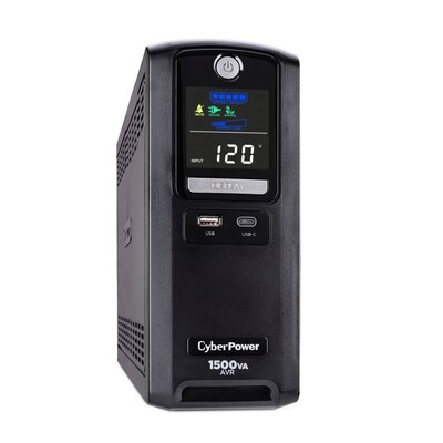 CyberPower 1500VA 10-Outlet Battery Backup UPS Systems, Black (LX1500GU3)