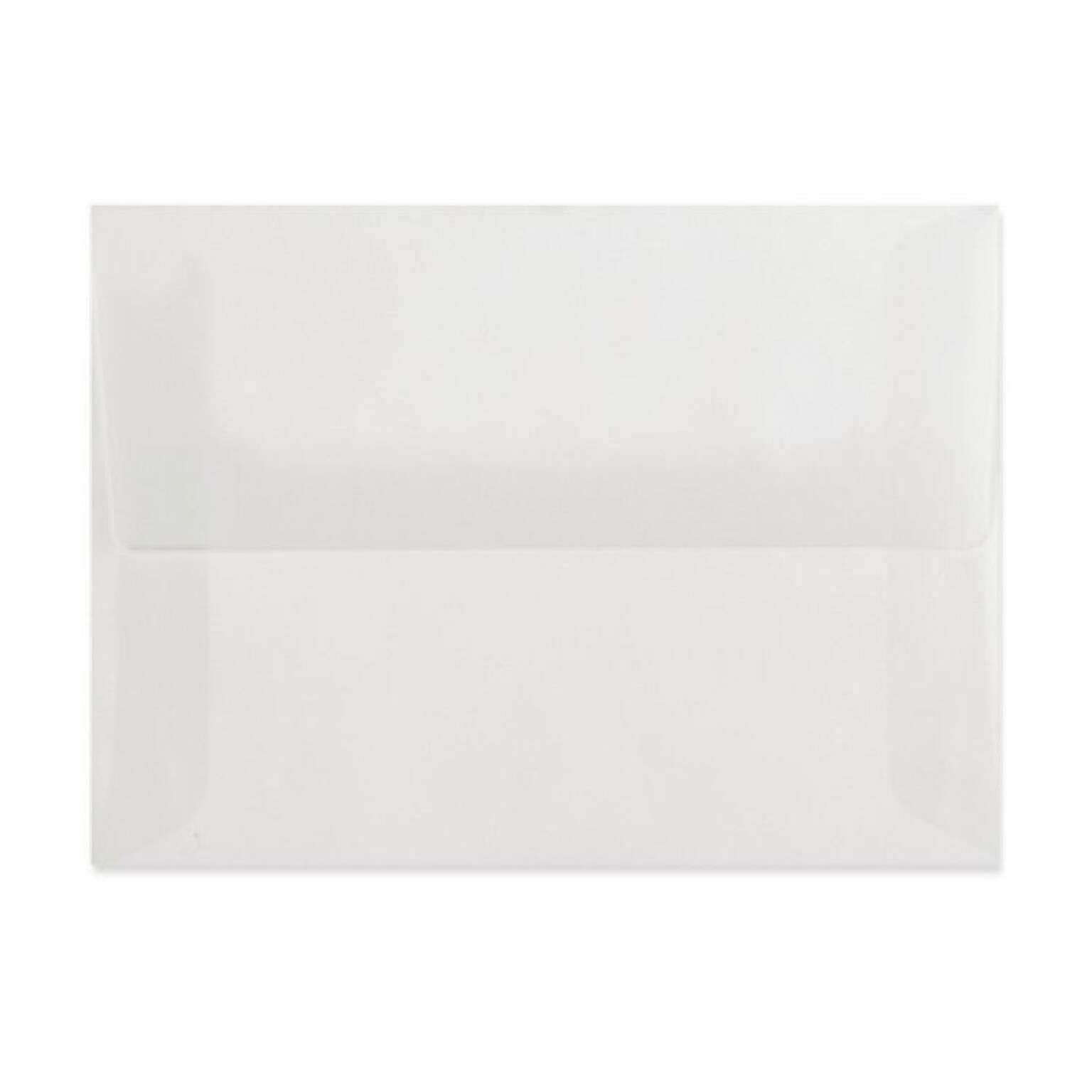 LUX® 30lb 5 1/2x8 1/8 Square Flap Envelopes W/Glue; Clear Translucent, 1000/BX