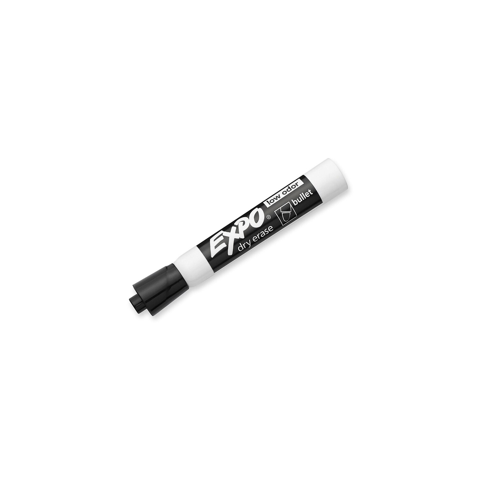 Expo Dry Erase Marker, Bullet Tip, Black, Each (82001)