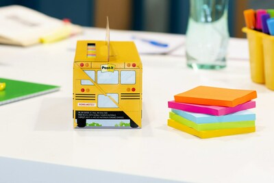 Post-it® Super Sticky Notes, Bus Cabinet Pack, Assorted Bright Colors, 65 Sheets/Pad, 24 Pads/Pack (654-24SSBUS)