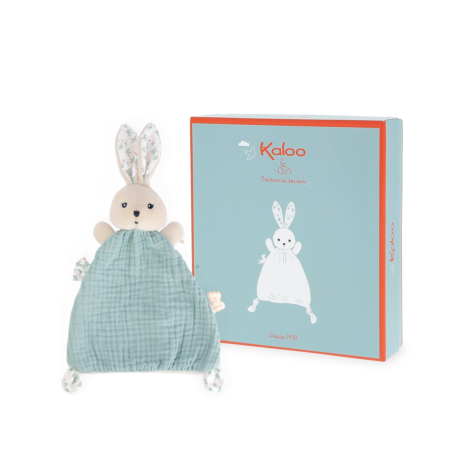 Kaloo Kdoux Comforting Rabbit Blanket, Dove (JNDK969947)