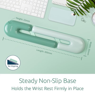 Kensington Duo Gel Non-Skid Gaming Wrist Rests, Green (K62680WW)