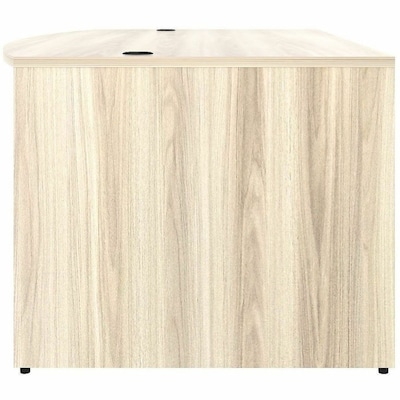 Lorell Essentials 72" W Bowfront Table Desk, Modern Elm (LLR66300)