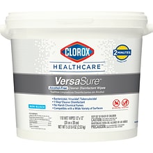 Clorox Healthcare VersaSure Cleaner Disinfectant Wipes, 110 Wipes/Bucket (31759)