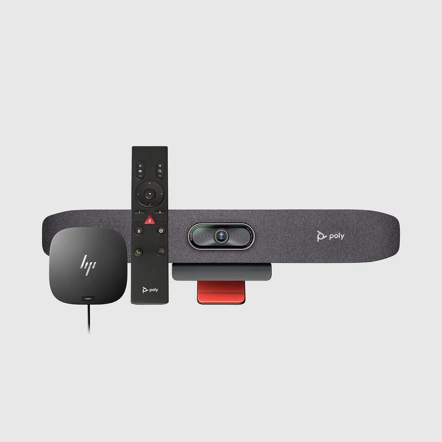 Poly Studio R30 4K Conferencing System Studio R30 USB Video Bar and BT Remote with HP USB-C Dock, Monitor Mount, Sand (9U3U1AA)