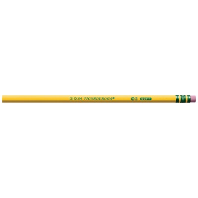 Ticonderoga The World's Best Pencil Wooden Pencil, 2.2mm, #2 Soft Lead, Dozen (X13882X)