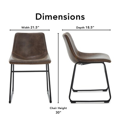 Finch Jackson Chair Set, Brown, 2/Set (CHR10029A)