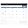 2024-2025 AT-A-GLANCE 21.75 x 17 Academic Monthly Desk Pad Calendar, White/Blue (SKLPAY-32-25)