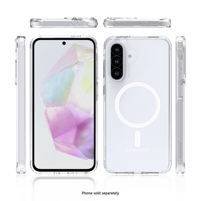 SaharaCase Venture Wallet for Galaxy A56 5G, Shock Absorbing, Clear/Scorpion Black (CP00738)