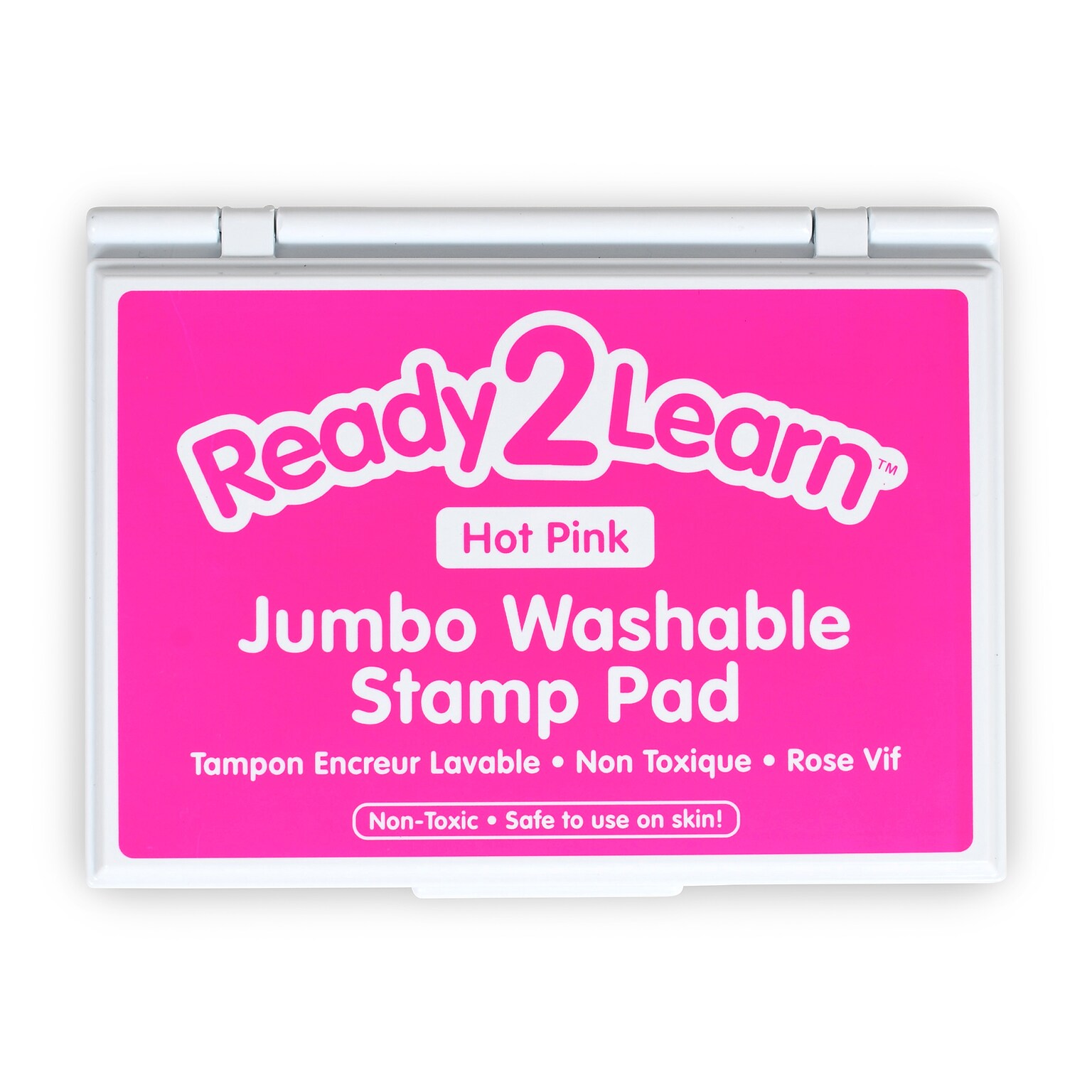Ready 2 Learn Jumbo Washable Stamp Pad, Foam, 6.2L x 4.1W, Hot Pink (CE-10034)
