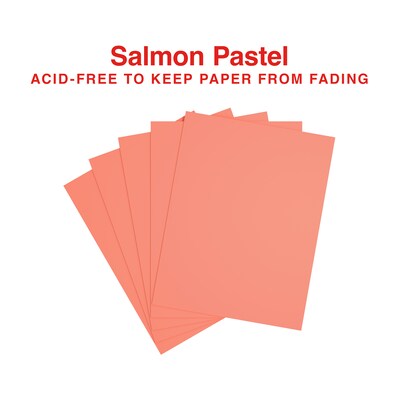 Staples Pastel 30% Recycled Color Copy Paper, 20 lbs., 8.5" x 11", Salmon, 500/Ream (14783)