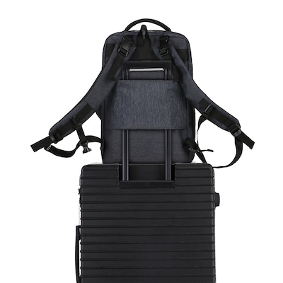 DUKAP Mom Pro Expandable Diaper Backpack, Medium, Black (BDKMOM17BLK)