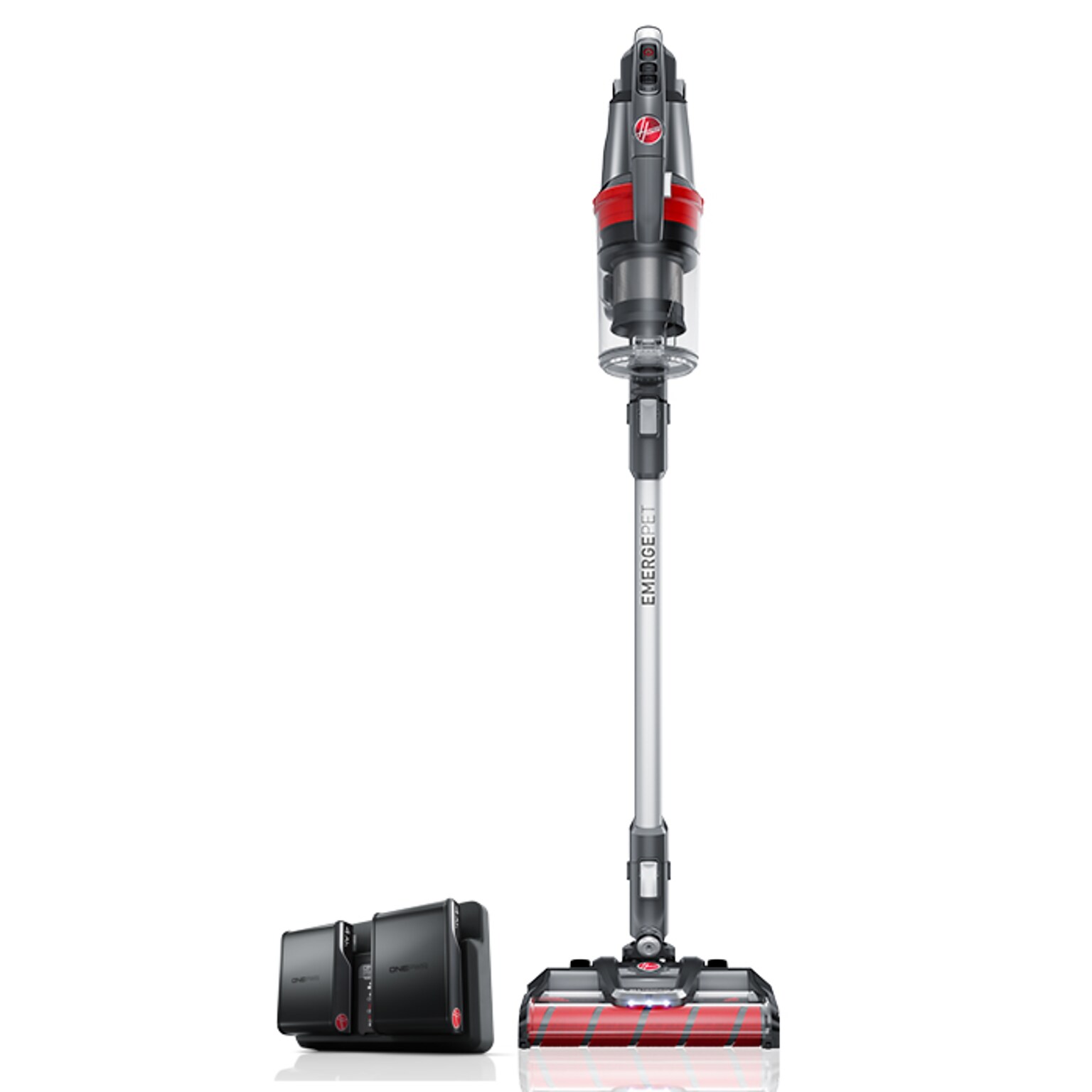 Hoover ONEPWR Emerge Pet Cordless Stick Vacuum with 2 Battery Kit, Bagless, Gray (BH53603VE)