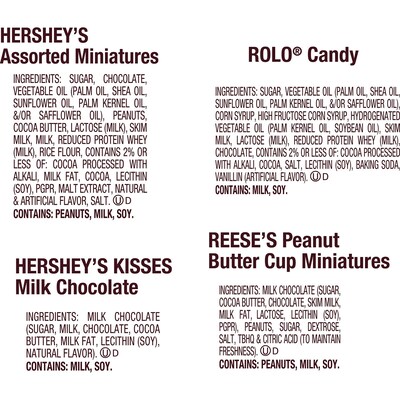 Hershey's, Reese's and Rolo Assorted Chocolate Candy Bag, 38.3 oz.  (HEC45402)