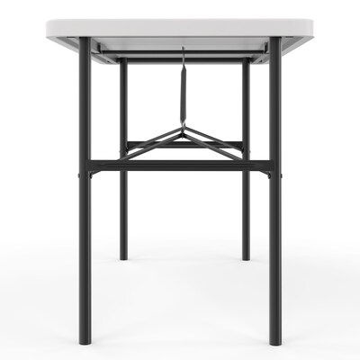 Quill Brand® Folding Table, 48"L x 24"W, Gray Granite (79203/54406)