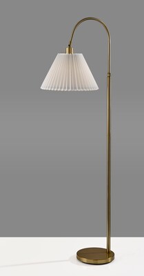 Adesso Thalia 58.5" Antique Brass Floor Lamp with Empire Shade (SL2614-21)