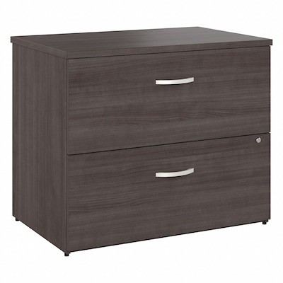 Bush Business Furniture Studio A 2-Drawer Lateral File Cabinet, Locking, Letter/Legal, Storm Gray, 3