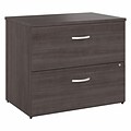 Bush Business Furniture Studio A 2-Drawer Lateral File Cabinet, Locking, Letter/Legal, Storm Gray, 3