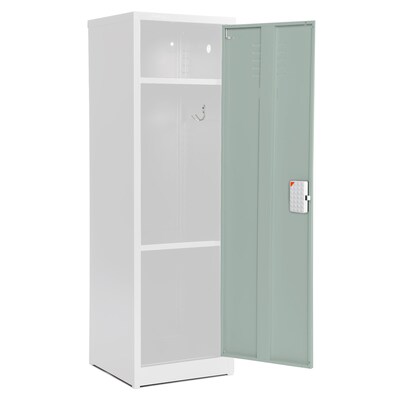 AdirOffice 48"H Single Tier Misty Green Storage Locker (ADI629-01-MGRN-DL)