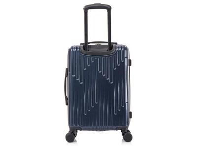 InUSA Drip 20" Hardside Carry-On Suitcase, 4-Wheeled Spinner, TSA Checkpoint Friendly, Blue (IUDRI00S-BLU)