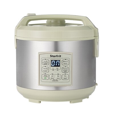 Starfrit SRFT024737001 14-Cup Electric Rice Cooker, Green & Gray (SRFT024737001)