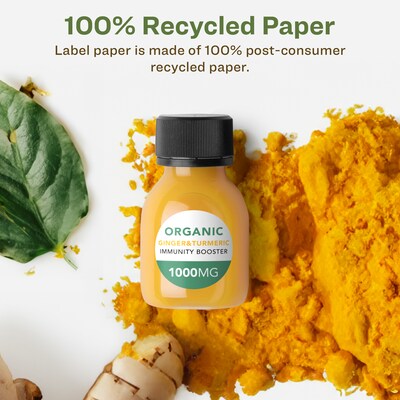 Avery EcoFriendly Laser/Inkjet Circle Multipurpose Labels, 1 Dia., White, 2400/Box (94500)