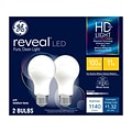GE Reveal HD+ 11 Watt White LED General-Purpose Bulb, 2/Pack (46657)