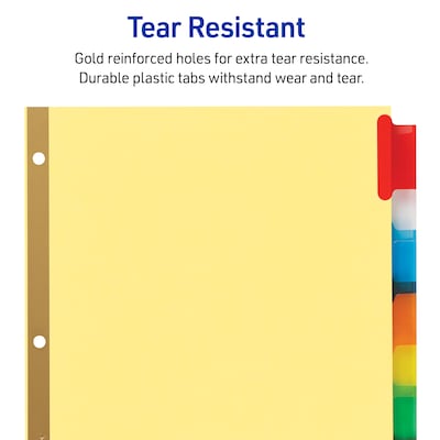 Avery Big Tab Insertable Paper Divider, 8 Tabs, Multicolored (11111)