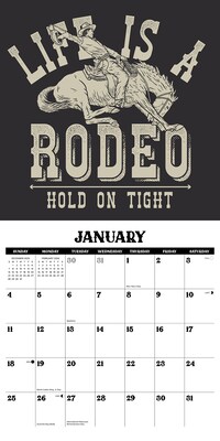 2026 Willow Creek Not My First Rodeo 12" x 12" Monthly Wall Calendar (56097)