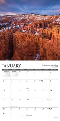 2027 Willow Creek Wanderlust 7" x 7" Monthly Wall Calendar, Assorted Colors (64252)