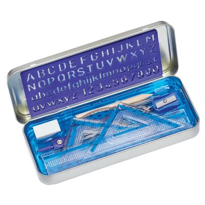 Staedtler Math Set Kit, Clear, 10/Pack (557 10 BN 03)