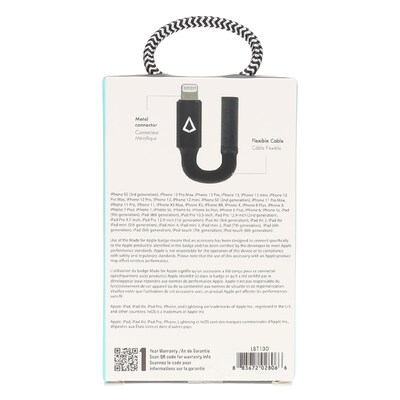 LBT 3.5-mm to Lightning Headphone Adapter, Black (LBT130)