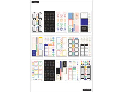 The Happy Planner Essentials Home Classic Stickers, Assorted Colors, 734/Pack (SVP130-149)